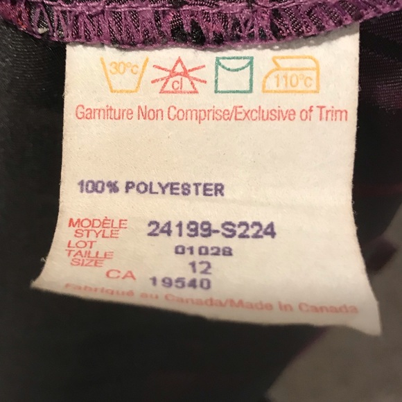 Brand: J Michaels Exquisite Plaid Wrap Style Top Size 12 🇨🇦 - Picture 3 of 16